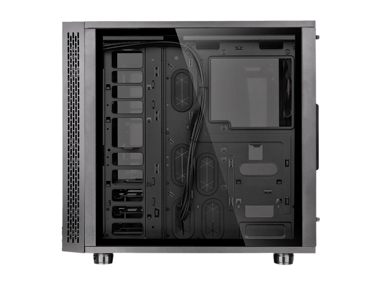 Thermaltake View 31 RGB Dual Tempered Glass ATX Tt LCS Certified Black Gaming Mid Tower Computer Case CA-1H8-00M1WN-01