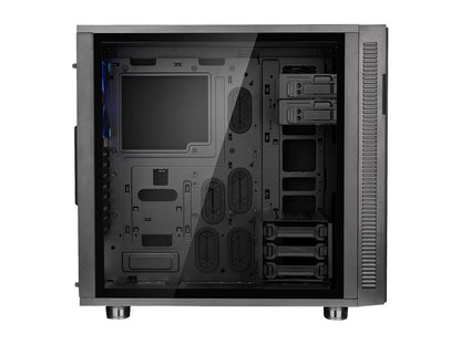 Thermaltake Suppressor F31 Tempered Glass Edition ATX Mid Tower Tt LCS Certified Gaming Silent Computer Case CA-1E3-00M1WN-03