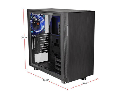 Thermaltake Suppressor F31 Tempered Glass Edition ATX Mid Tower Tt LCS Certified Gaming Silent Computer Case CA-1E3-00M1WN-03