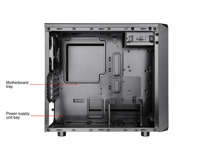 Thermaltake Versa H15 Black SPCC Micro ATX Tower Computer Case CA-1D4-00S1NN-00