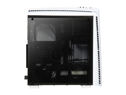 Thermaltake Versa N27 Red LED Fan Edition Snow ATX Gaming Mid Tower Computer Case CA-1H6-00M6WN-02