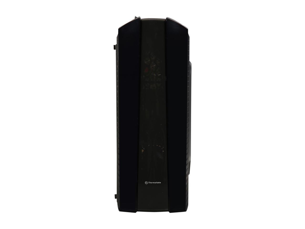 Thermaltake Versa N27 Red LED Fan Edition Black ATX Gaming Mid Tower Computer Case CA-1H6-00M1WN-02