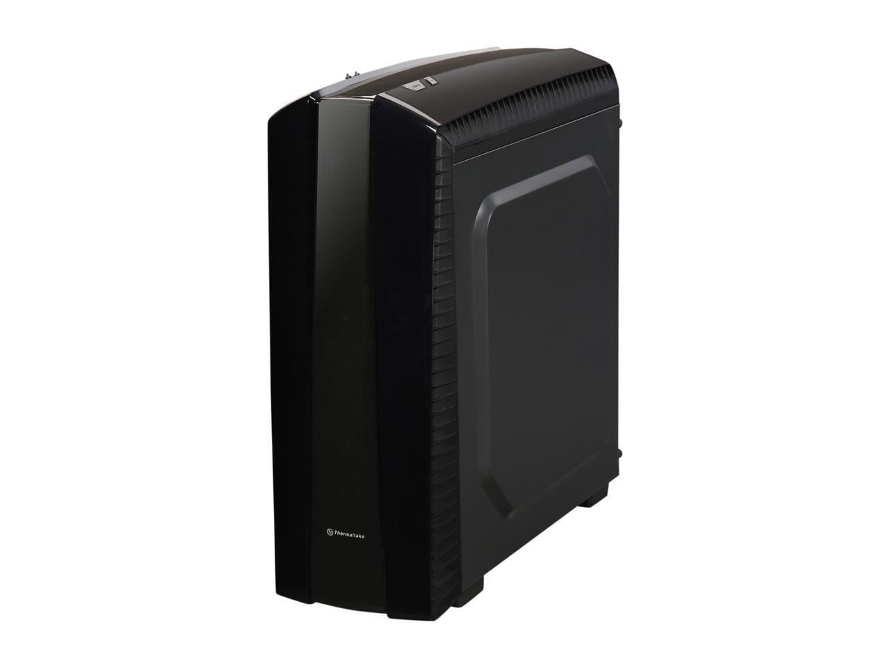 Thermaltake Versa N27 Red LED Fan Edition Black ATX Gaming Mid Tower Computer Case CA-1H6-00M1WN-02