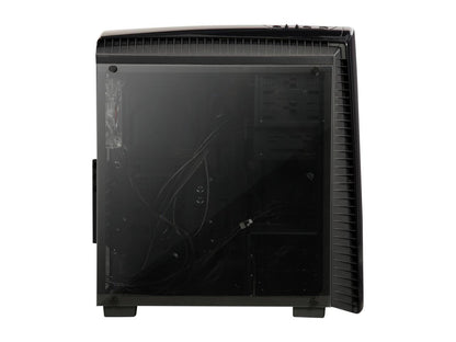 Thermaltake Versa N27 Red LED Fan Edition Black ATX Gaming Mid Tower Computer Case CA-1H6-00M1WN-02