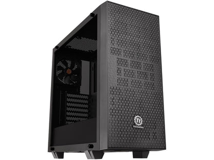 Thermaltake Core G21 Dual 4mm Tempered Two-Toned Glass Power Cover ATX Black Gaming Computer Case CA-1I4-00M1WN-00