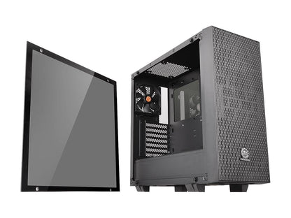 Thermaltake Core G21 Dual 4mm Tempered Two-Toned Glass Power Cover ATX Black Gaming Computer Case CA-1I4-00M1WN-00