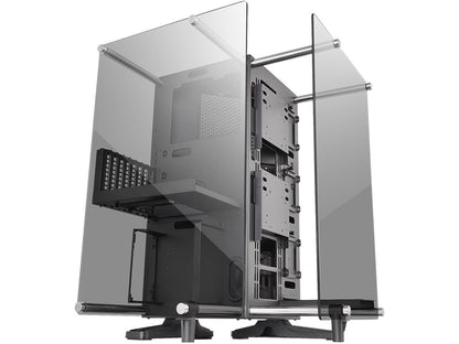 Thermaltake Core P90 Black Mid Tower Tempered Glass Open Frame Viewing Tt LCS Certified Gaming Computer Case CA-1J8-00M1WN-00