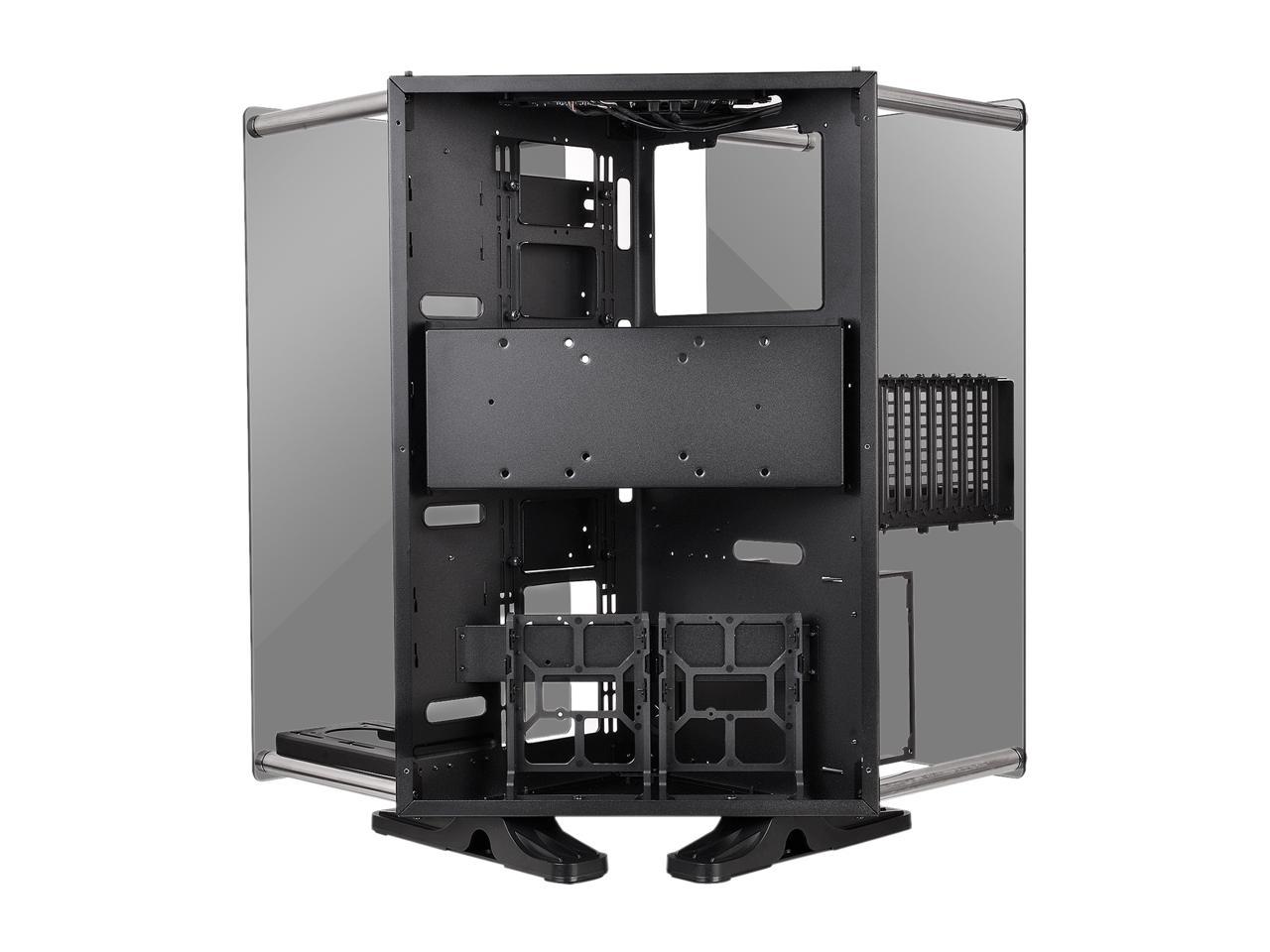 Thermaltake Core P90 Black Mid Tower Tempered Glass Open Frame Viewing Tt LCS Certified Gaming Computer Case CA-1J8-00M1WN-00