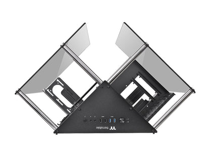 Thermaltake Core P90 Black Mid Tower Tempered Glass Open Frame Viewing Tt LCS Certified Gaming Computer Case CA-1J8-00M1WN-00