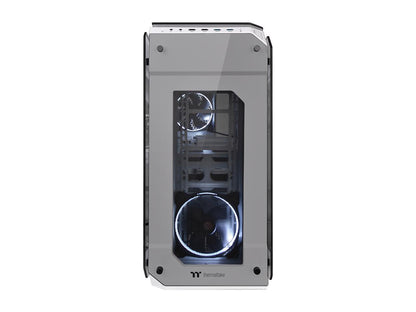 Thermaltake View 71 Tempered Glass Snow Edition 4-Sided Tempered Glass E-ATX Vertical GPU Modular Gaming Full Tower Computer Case CA-1I7-00F6WN-00