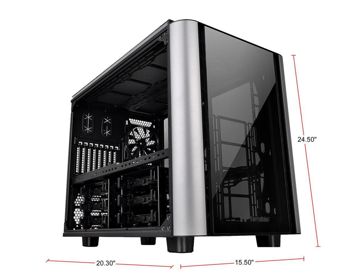 Thermaltake Level 20 XT E-ATX Extreme LCS Capable Split Level Modular Gaming Cube Case CA-1L1-00F1WN-00