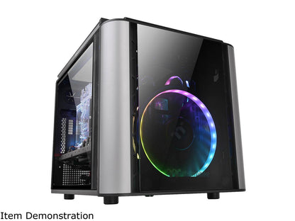 Thermaltake Level 20 VT Tempered Glass Interchangeable Panel DIY LCS Chamber Concept Micro ATX Modular Gaming Computer Case CA-1L2-00S1WN-00