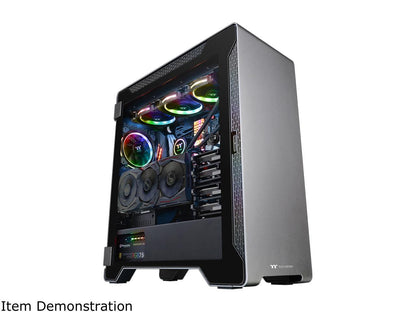 Thermaltake TT Premium A500 Tempered Glass ATX Mid Tower Chassis TT Premium Computer Case CA-1L3-00M9WN-00