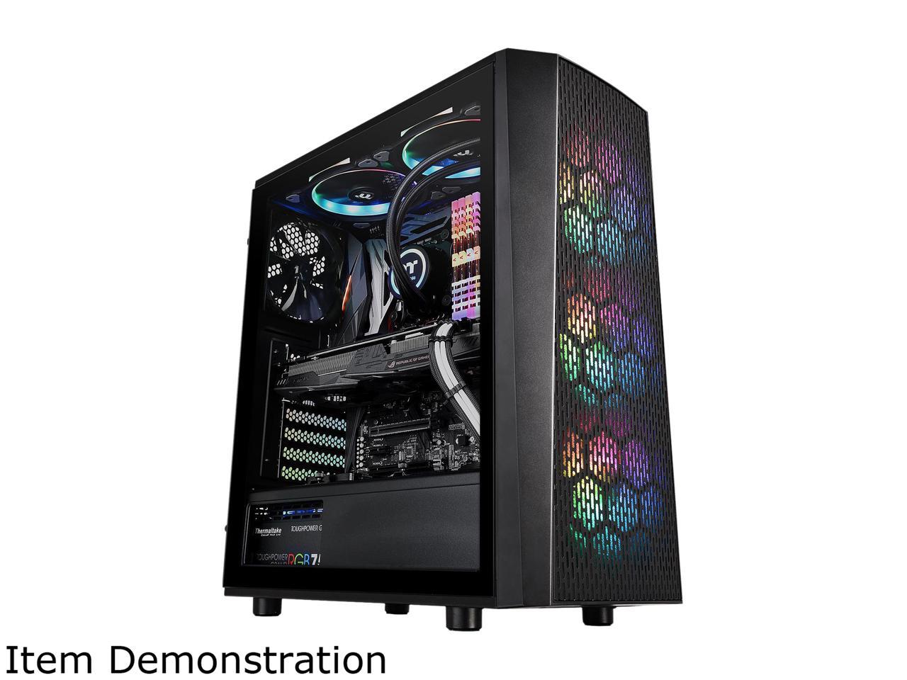 Thermaltake Versa J24 Tempered Glass ARGB Edition 5V MB Sync Capable Mid-Tower Chassis CA-1L7-00M1WN-03