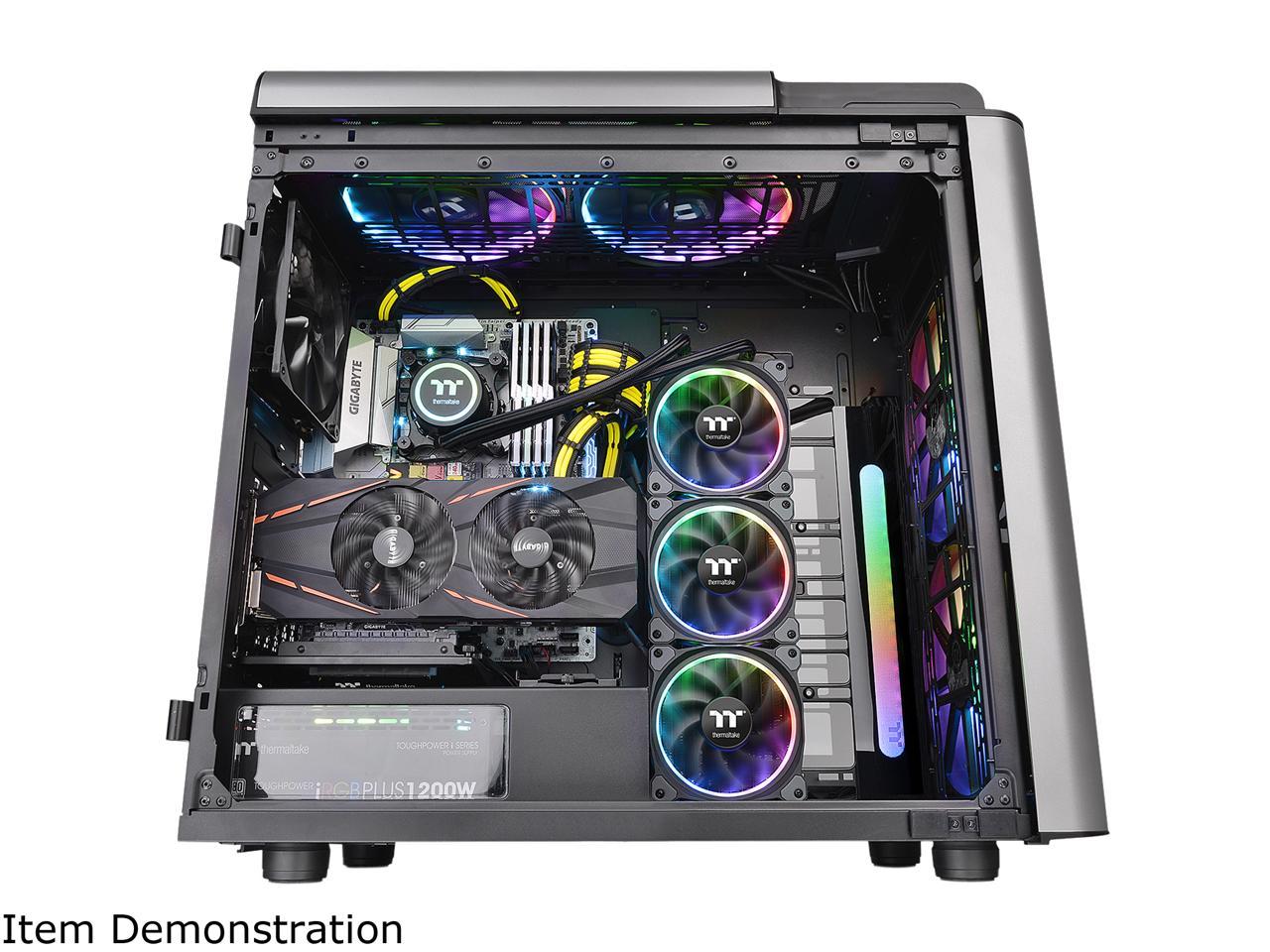 Thermaltake Level 20 GT ARGB CA-1K9-00F1WN-02 Black / Silver SPCC / Tempered Glass E-ATX Full Tower Case Full Tower Chassis