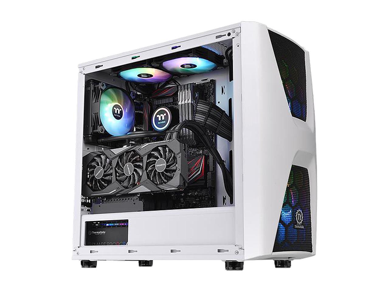 Thermaltake Commander C34 TG Snow ARGB CA-1N5-00M6WN-00 White SPCC / Tempered Glass ATX Mid Tower Computer Case