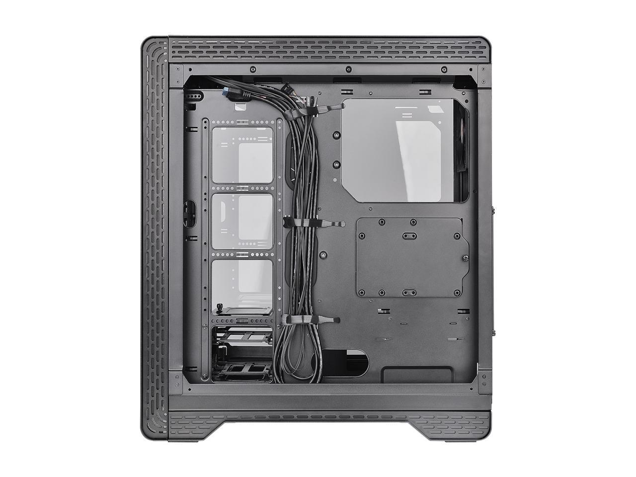 Thermaltake S500 Tempered Glass ATX Mid-Tower Computer Case with 140mm Front Fan + 120mm Rear Fan Pre-installed CA-1O3-00M1WN-01
