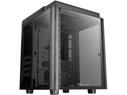 Thermaltake Level 20 HT Black Edition 4 Tempered Glass Type-C Fully Modular E-ATX Full Tower Computer Chassis with 2 x 140mm Top Fan Pre-Installed CA-1P6-00F1WN-00