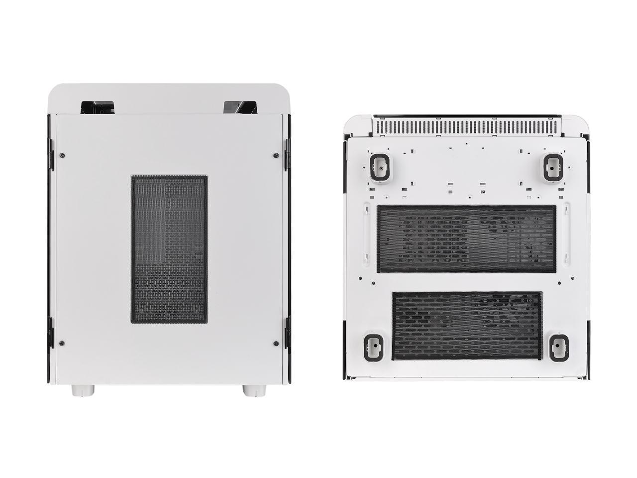 Thermaltake Level 20 HT Snow Edition 4 Tempered Glass Type-C Fully Modular E-ATX Full Tower Computer Chassis with 2 x 140mm Top Fan Pre-Installed CA-1P6-00F6WN-00