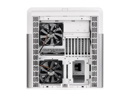Thermaltake Level 20 HT Snow Edition 4 Tempered Glass Type-C Fully Modular E-ATX Full Tower Computer Chassis with 2 x 140mm Top Fan Pre-Installed CA-1P6-00F6WN-00