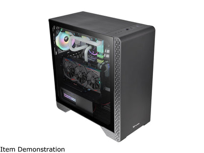 Thermaltake S300 Tempered Glass Edition ATX Mid-Tower Computer Case with 120mm Rear Fan Pre-Installed CA-1P5-00M1WN-00