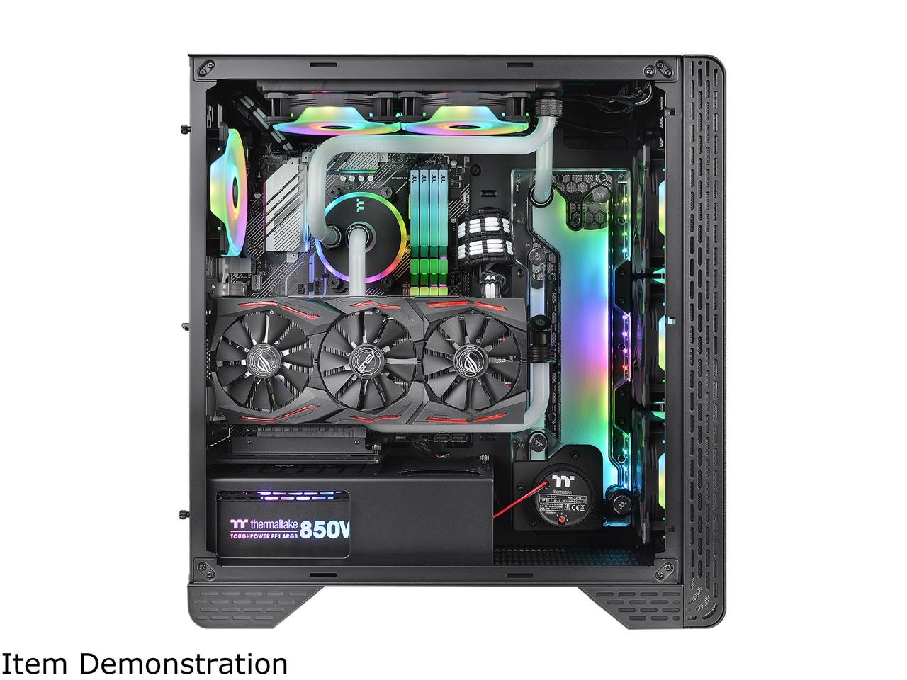 Thermaltake S300 Tempered Glass Edition ATX Mid-Tower Computer Case with 120mm Rear Fan Pre-Installed CA-1P5-00M1WN-00
