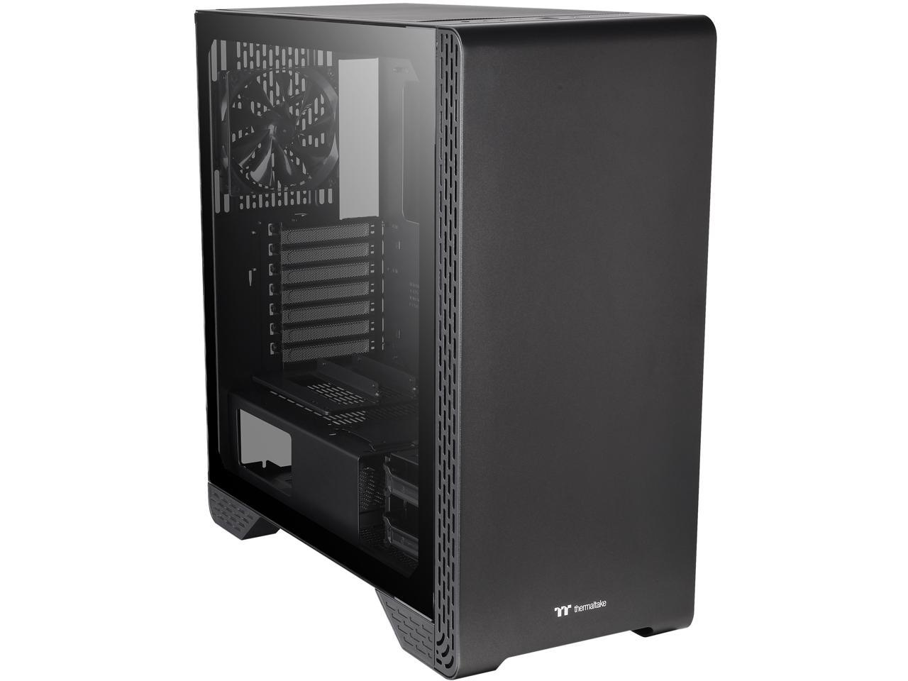 Thermaltake S300 Tempered Glass Edition ATX Mid-Tower Computer Case with 120mm Rear Fan Pre-Installed CA-1P5-00M1WN-00
