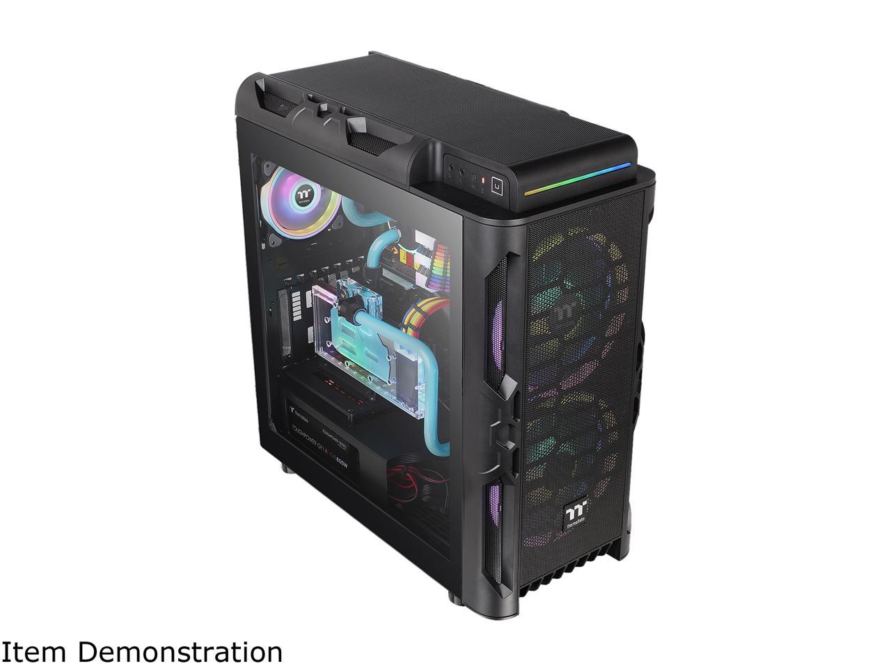 Thermaltake Level 20 RS Motherboard Sync ARGB ATX Mid Tower Gaming Computer Case with 2 200mm ARGB 5V Motherboard Sync RGB Fans + 140mm Black Rear Fan Pre-Installed CA-1P8-00M1WN-00