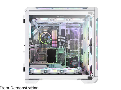 Thermaltake View 51 Snow Motherboard Sync ARGB E-ATX Full Tower Gaming Computer Case with 2 200mm ARGB 5V Motherboard Sync RGB Fans + 140mm Black Rear Fan Pre-Installed CA-1Q6-00M6WN-00