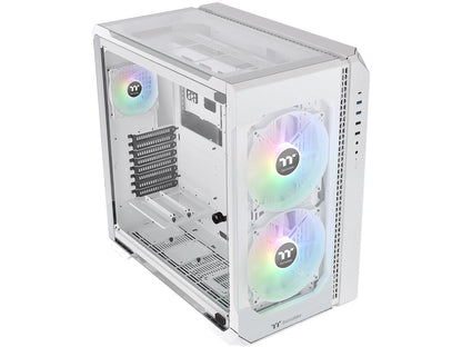 Thermaltake View 51 Snow Motherboard Sync ARGB E-ATX Full Tower Gaming Computer Case with 2 200mm ARGB 5V Motherboard Sync RGB Fans + 140mm Black Rear Fan Pre-Installed CA-1Q6-00M6WN-00