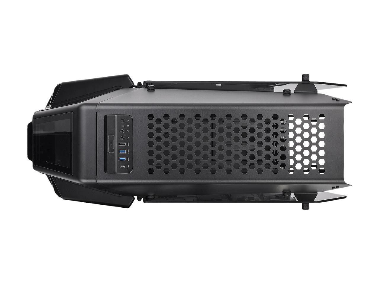 Thermaltake AH T600 Helicopter Styled Open Frame Tempered Glass Swing Door E-ATX Full Tower Case CA-1Q4-00M1WN-00