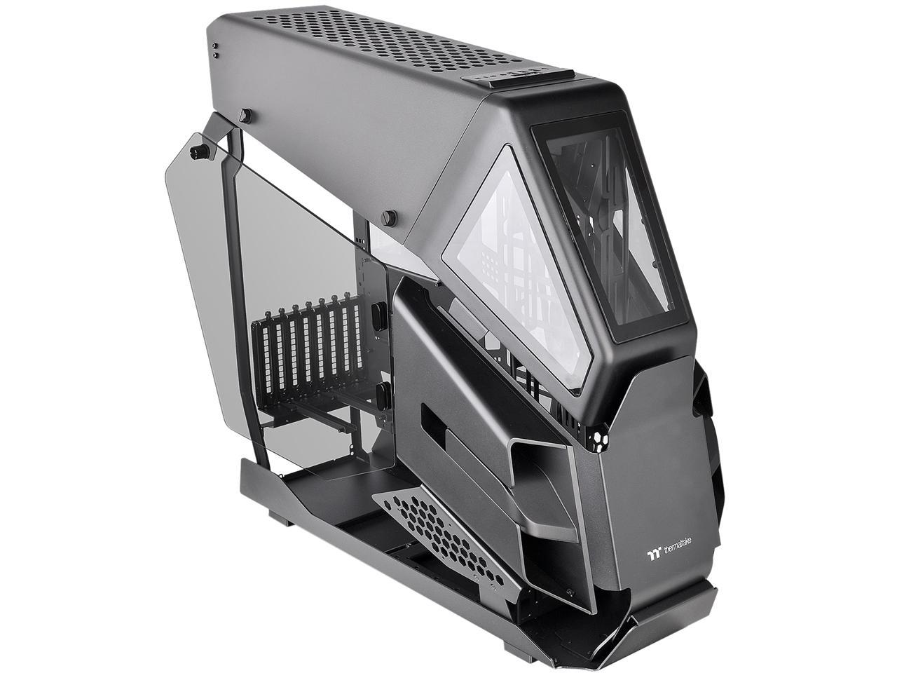 Thermaltake AH T600 Helicopter Styled Open Frame Tempered Glass Swing Door E-ATX Full Tower Case CA-1Q4-00M1WN-00