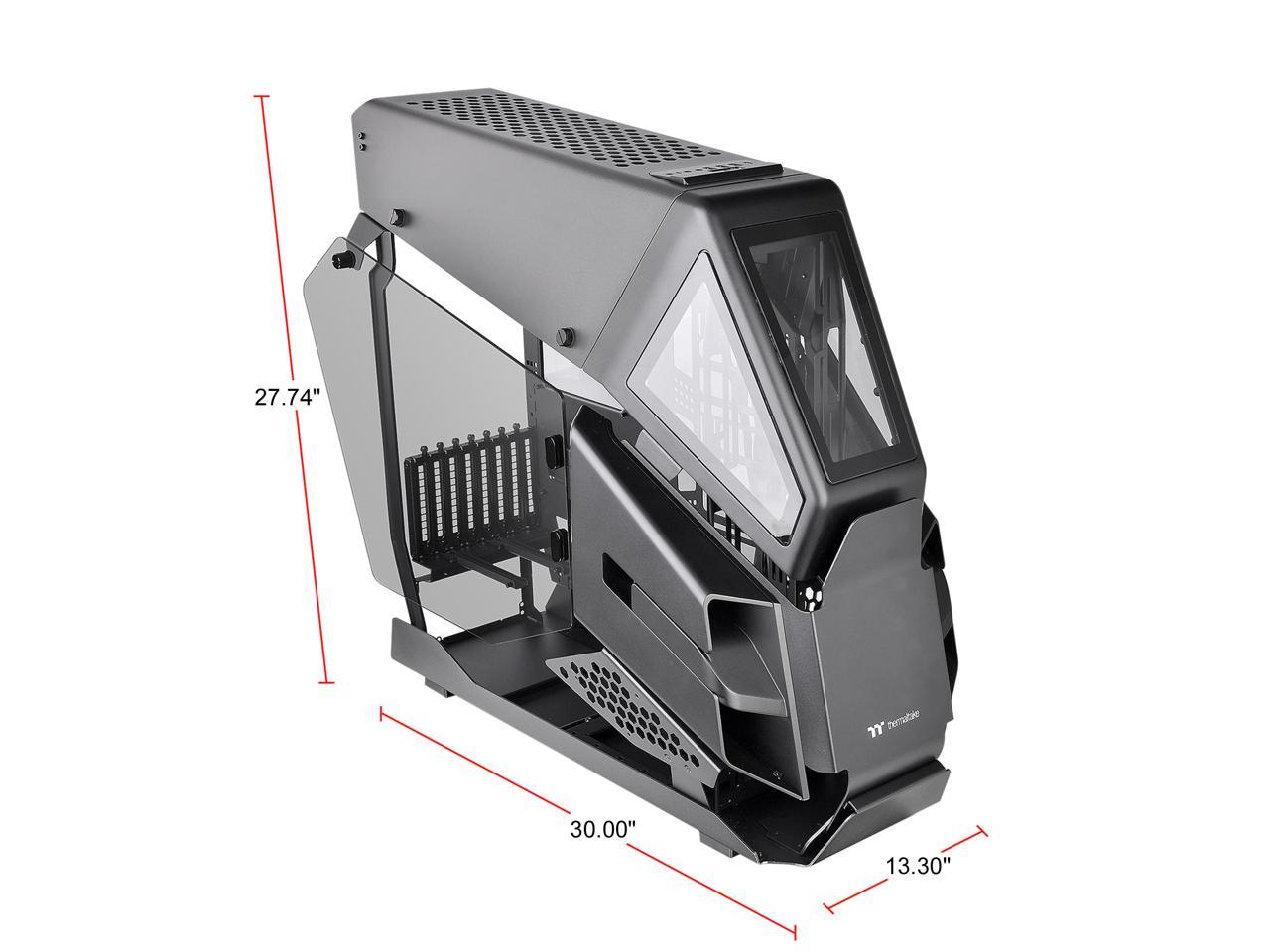 Thermaltake AH T600 Helicopter Styled Open Frame Tempered Glass Swing Door E-ATX Full Tower Case CA-1Q4-00M1WN-00