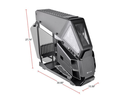 Thermaltake AH T600 Helicopter Styled Open Frame Tempered Glass Swing Door E-ATX Full Tower Case CA-1Q4-00M1WN-00