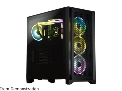 Corsair 4000D Airflow CC-9011200-WW Black Steel / Plastic / Tempered Glass ATX Mid Tower Computer Case **Open Box **