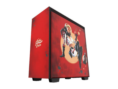 NZXT H700 - Limited Edition Nuka-Cola - ATX Mid-Tower PC Gaming Case - Tempered Glass Panel - Enhanced Cable Management System - Water-Cooling Ready - Limited Edition Nuka-Cola
