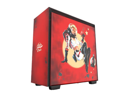 NZXT H700 - Limited Edition Nuka-Cola - ATX Mid-Tower PC Gaming Case - Tempered Glass Panel - Enhanced Cable Management System - Water-Cooling Ready - Limited Edition Nuka-Cola