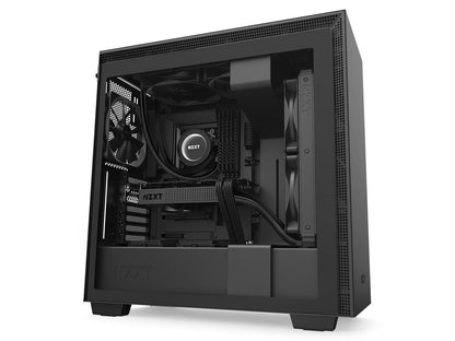 NZXT H710 - ATX Mid Tower PC Gaming Case - Front I/O USB Type-C Port - Quick-Release Tempered Glass Side Panel - Cable Management System - Water-Cooling Ready - Steel Construction - Black