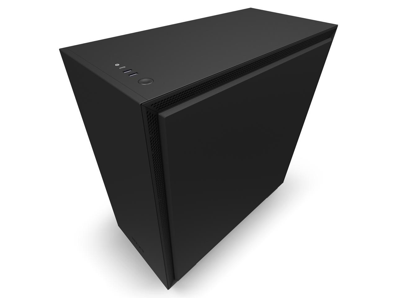 NZXT H710 - ATX Mid Tower PC Gaming Case - Front I/O USB Type-C Port - Quick-Release Tempered Glass Side Panel - Cable Management System - Water-Cooling Ready - Steel Construction - Black