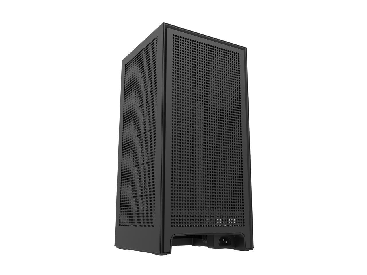 NZXT H1 CA-H16WR-B1-US Matte Black SGCC Steel / Tempered Glass Mini-ITX Computer Case with 650W SFX-L 80Plus Gold Fully Modular Power Supply and 140mm AIO Liquid Cooler