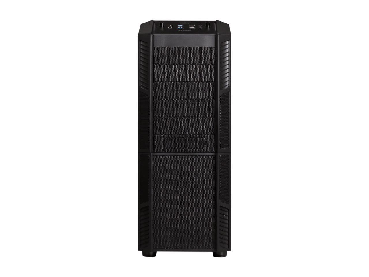 Rosewill Gaming ATX Full Tower Computer Case - Supports up to E-ATX / XL-ATX, Comes With Four Fans - 1 x Front Red LED 230mm Fan, 1 x Top 230mm Fan, 1 x Side 230mm Fan, 1 x Rear 140mm Fan - THOR V2