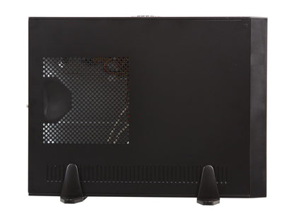 Rosewill - Black & Silver, 0.8mm SGCC Steel Slim Micro ATX Computer Case with ATX12V Flex 300W Power Supply - R379-M
