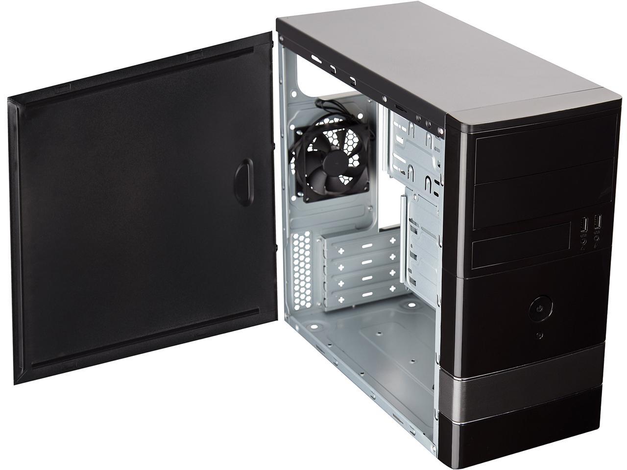 Rosewill Micro ATX Mini Tower Computer Case with Dual Fans - FBM-01