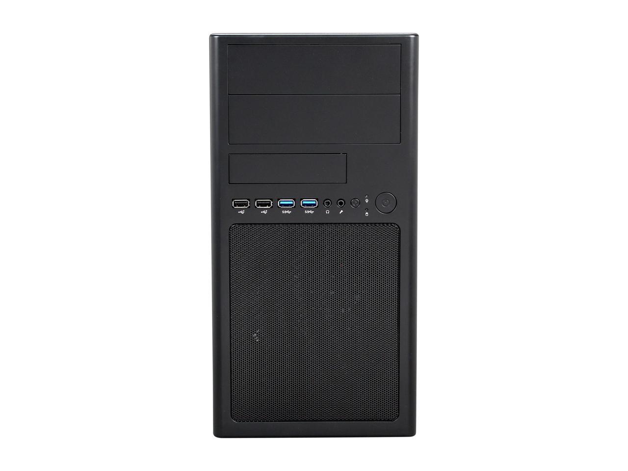 Rosewill - Micro ATX Mini Tower Computer Case - Dual USB 3.0 Ports, Dual Fans Included, Supports Up to Four (4) Fans and Up to 12.5" VGA Cards - LINE-M