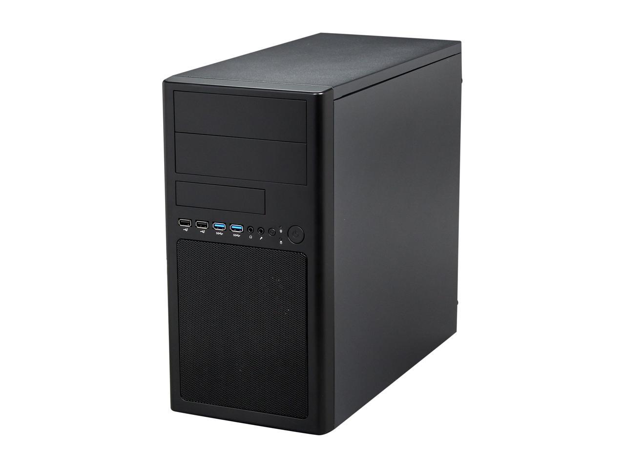 Rosewill - Micro ATX Mini Tower Computer Case - Dual USB 3.0 Ports, Dual Fans Included, Supports Up to Four (4) Fans and Up to 12.5" VGA Cards - LINE-M