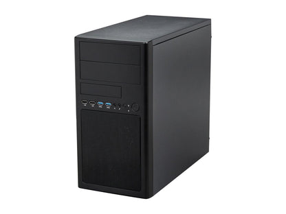 Rosewill - Micro ATX Mini Tower Computer Case - Dual USB 3.0 Ports, Dual Fans Included, Supports Up to Four (4) Fans and Up to 12.5" VGA Cards - LINE-M