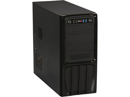 Rosewill - Black, Hot-Dipped Galvanized Steel ATX Mid Tower Computer Case with 500W Power Supply - R536-BK