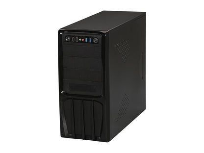Rosewill - Black, Hot-Dipped Galvanized Steel ATX Mid Tower Computer Case with 500W Power Supply - R536-BK