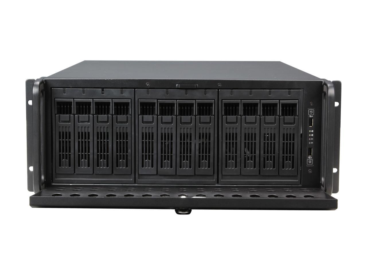 Rosewill RSV-L4412 - 4U Rackmount Server Case or Chassis, 12 SATA / SAS Hot-swap Drives, 5 Cooling Fans Included