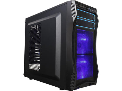 Rosewill ATX Mid Tower Gaming Computer Case, Latching Tool-less Design of Drive Bays, Support up to 5 Fans - CHALLENGER S